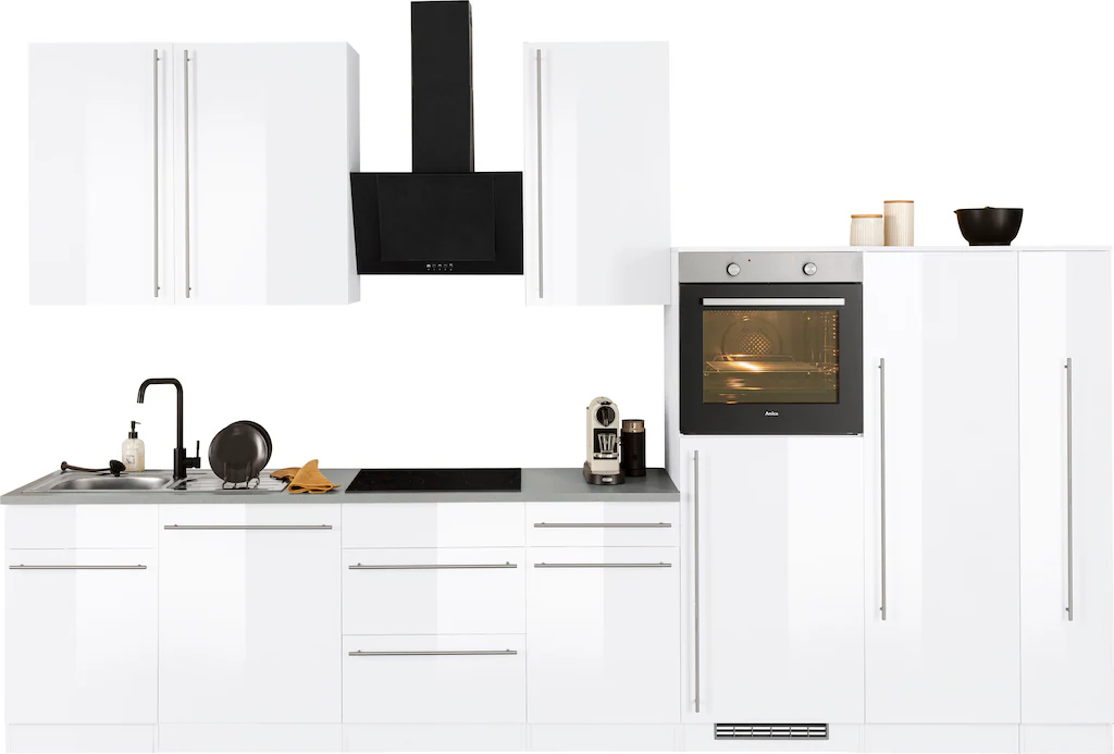 wiho Küchen Küchenzeile "Chicago", mit E-Geräten, Breite 360 cm günstig online kaufen