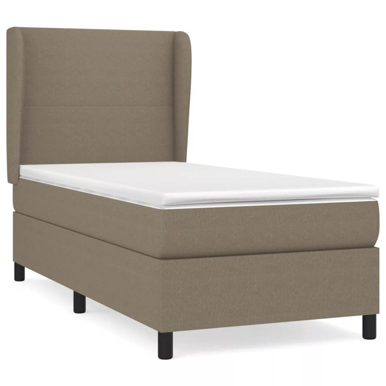 vidaXL Boxspringbett mit Matratze Taupe 80x200 cm Stoff1366836 günstig online kaufen