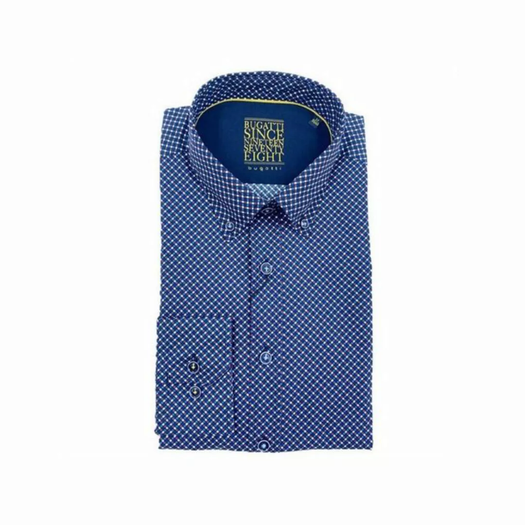 bugatti Langarmhemd marineblau (1-tlg) günstig online kaufen