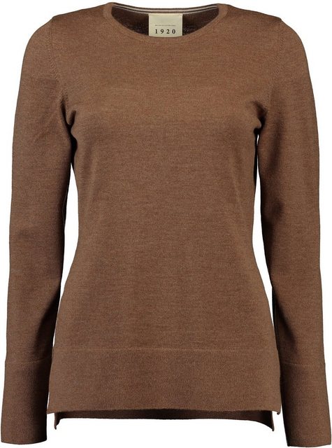 MAERZ Muenchen Strickpullover MAERZ Merino-Rundhals Pullover camel günstig online kaufen