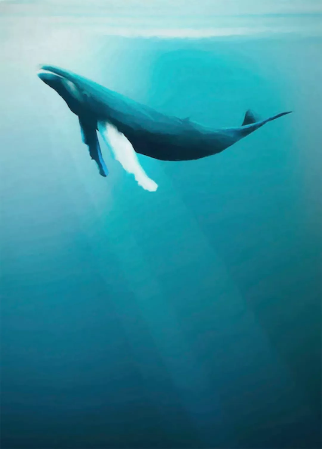 Komar Vliestapete »Artsy Humpback Whale« günstig online kaufen