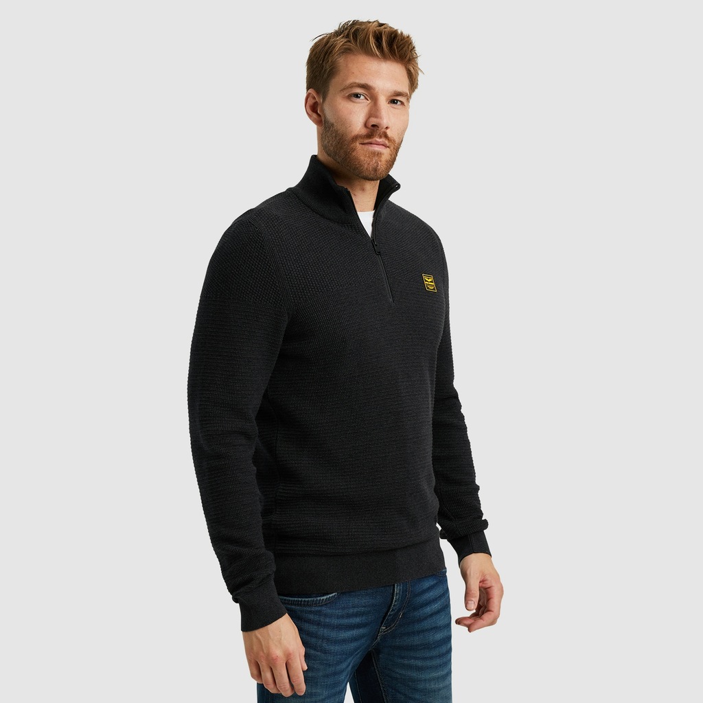 PME LEGEND Troyer "Half zip collar cotton mouline", mit Logostickerei günstig online kaufen