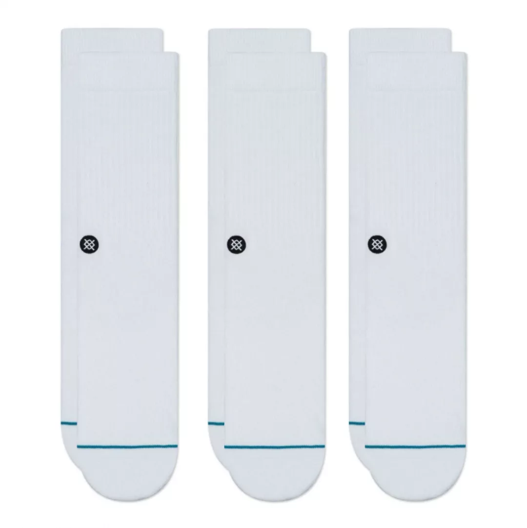 Stance 3-er Set Socken "ICON" Weiß günstig online kaufen