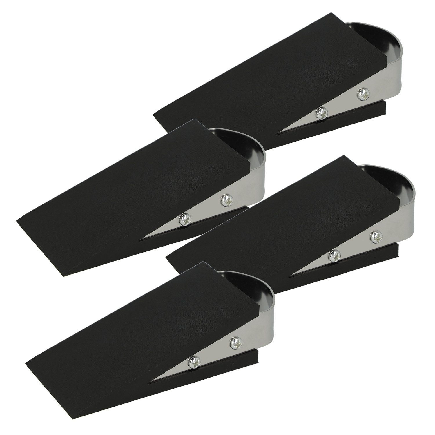 WESTCOTT Bodentürstopper Türstopper Schwarz 4 Stück, günstig online kaufen