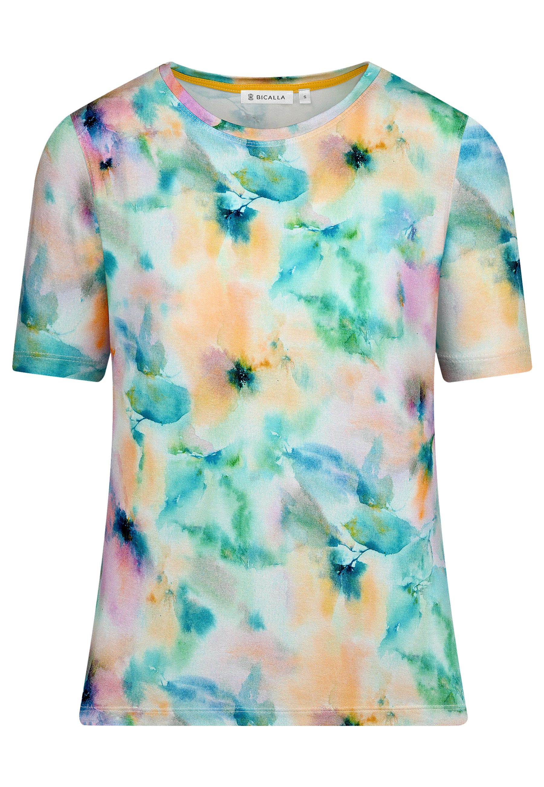 BICALLA T-Shirt Shirt Aqua Flowers - günstig online kaufen