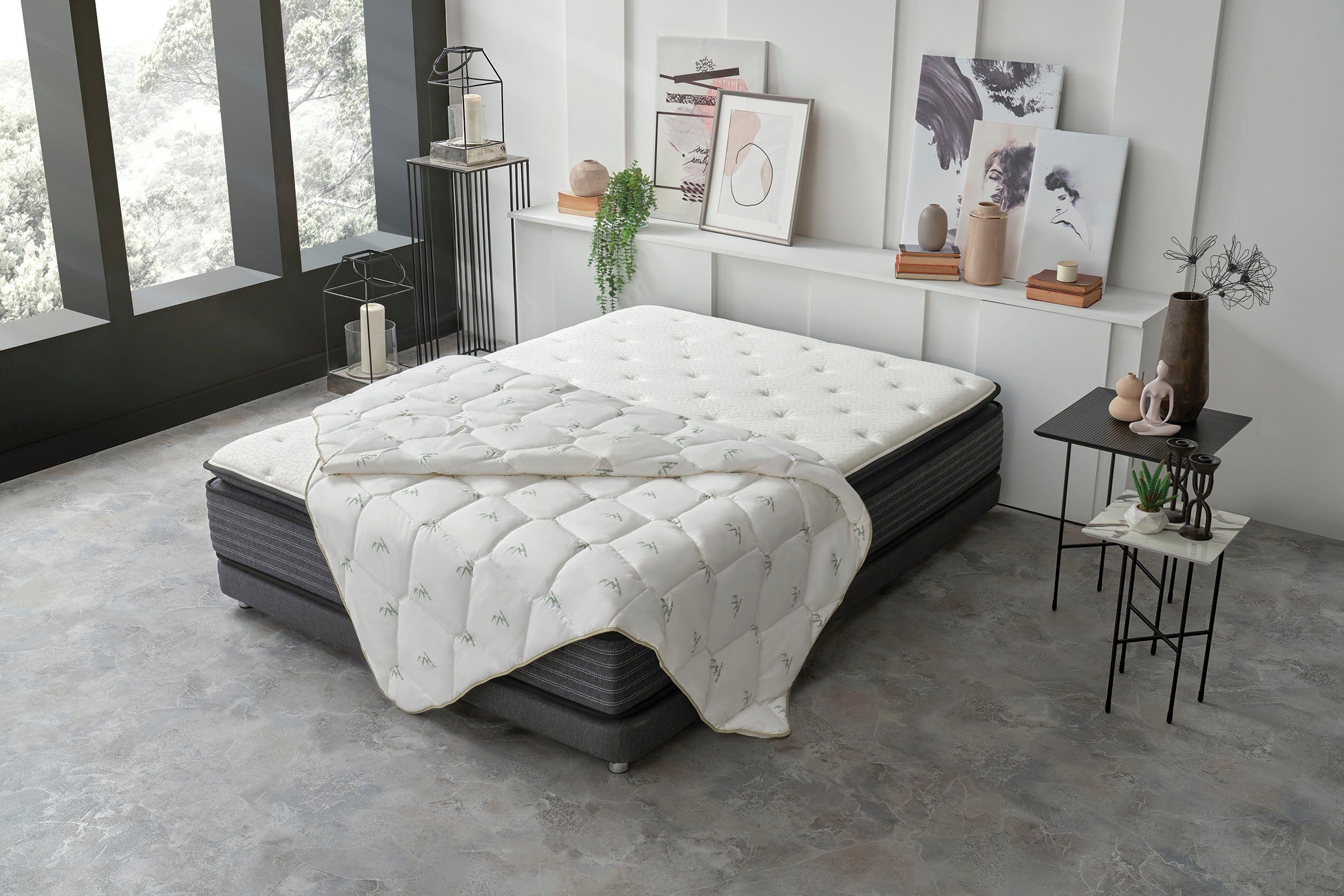 Yatas Bedding Kunstfaserbettdecke »Bambus Majestät, Bettdecke 135x200 cm & günstig online kaufen