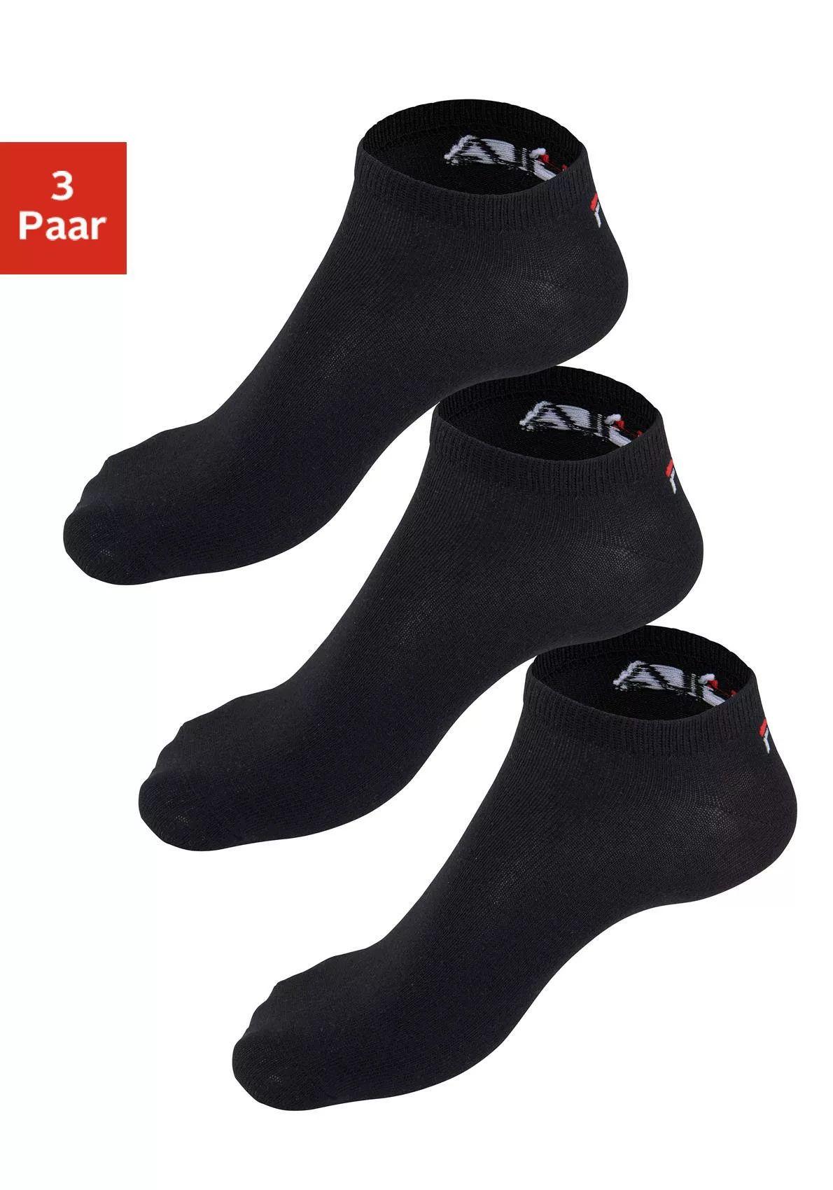 Fila Sneakersocken, (3er Pack), mit eingestricktem Logo an der Ferse günstig online kaufen