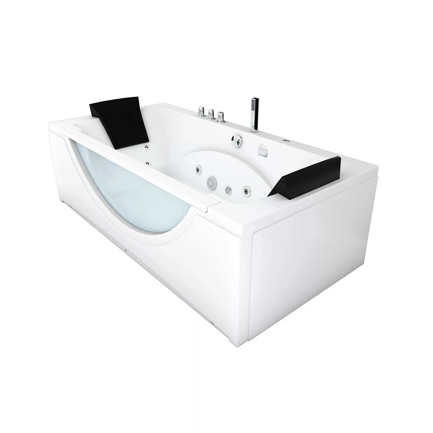 AcquaVapore Whirlpool Pool Badewanne Eckwanne Wanne W81-TH-A 90x180 mit Far günstig online kaufen