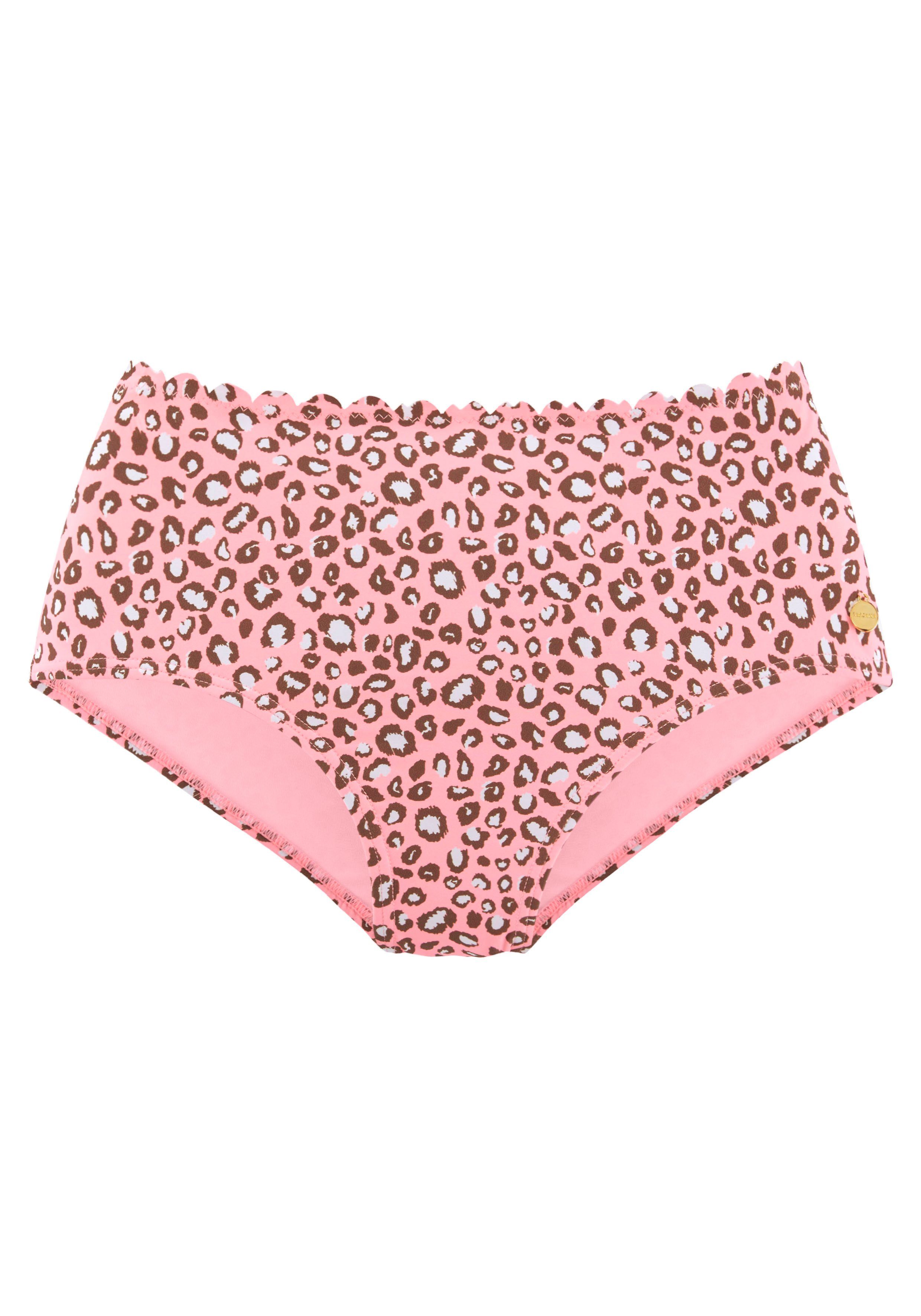 LASCANA Highwaist-Bikini-Hose Mae softe Microfaser, Mix-Kini günstig online kaufen