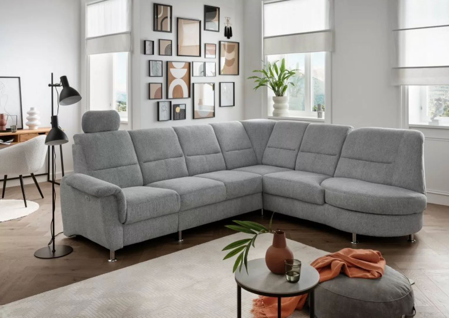 Myhomelando Ecksofa Paris II, mit Relaxfunktion, USB Anschluss, Kopfstütze, günstig online kaufen