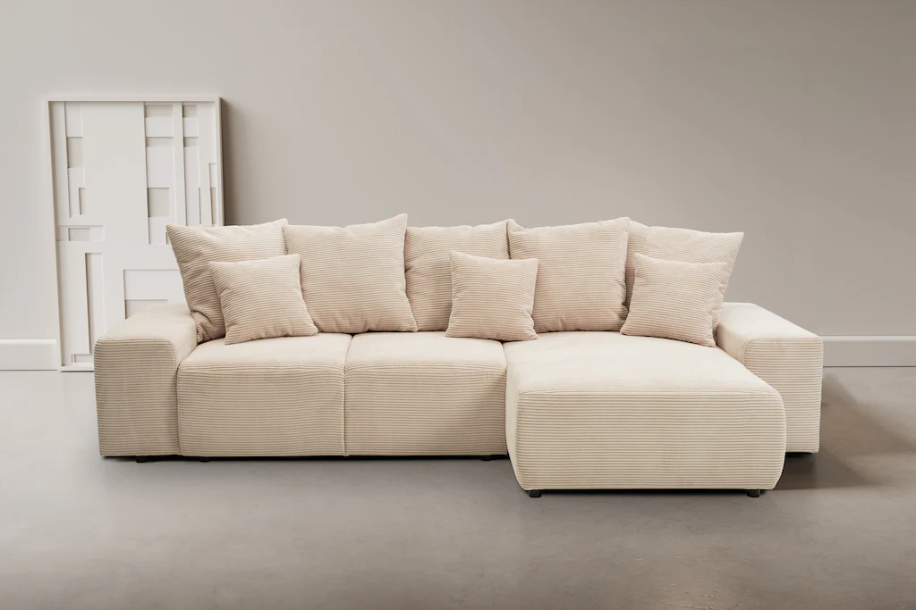 WERK2 Ecksofa "Riwa, modernes Sofa zum Kuscheln und Entspannen, Breite 300c günstig online kaufen
