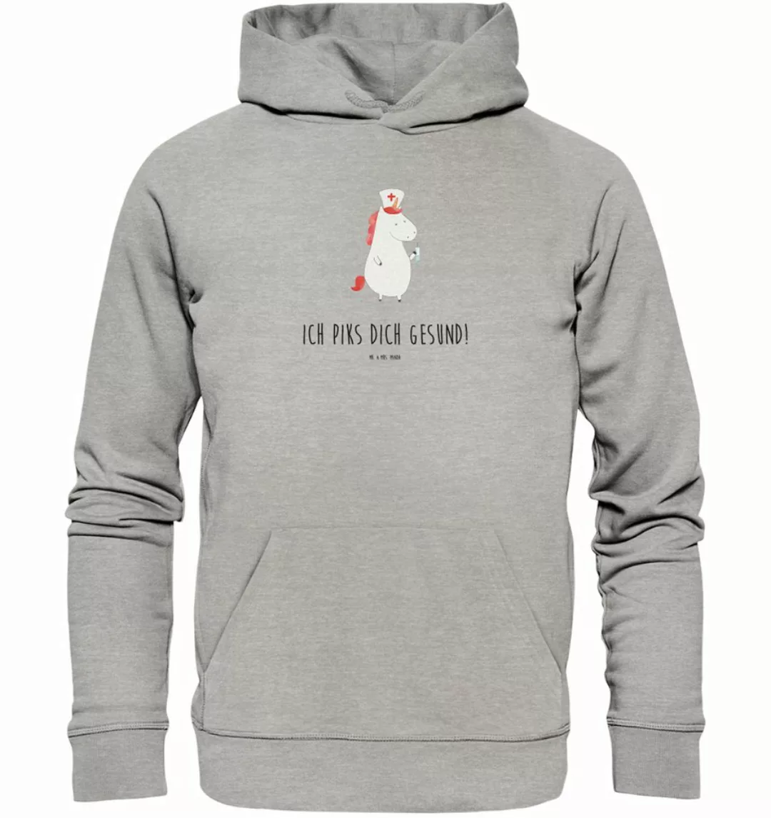 Mr. & Mrs. Panda Hoodie Größe XXL Einhorn Krankenschwester - Heather Grey - günstig online kaufen