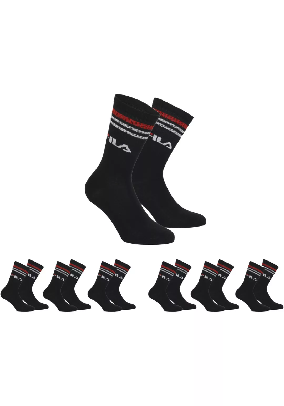 Fila Freizeitsocken, (6er Pack), mit Logo-Schriftzug günstig online kaufen