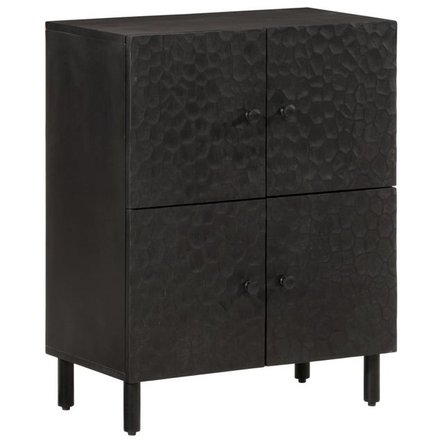 vidaXL Beistellschrank Beistellschrank Schwarz 60x33x75 cm Massivholz Mango günstig online kaufen