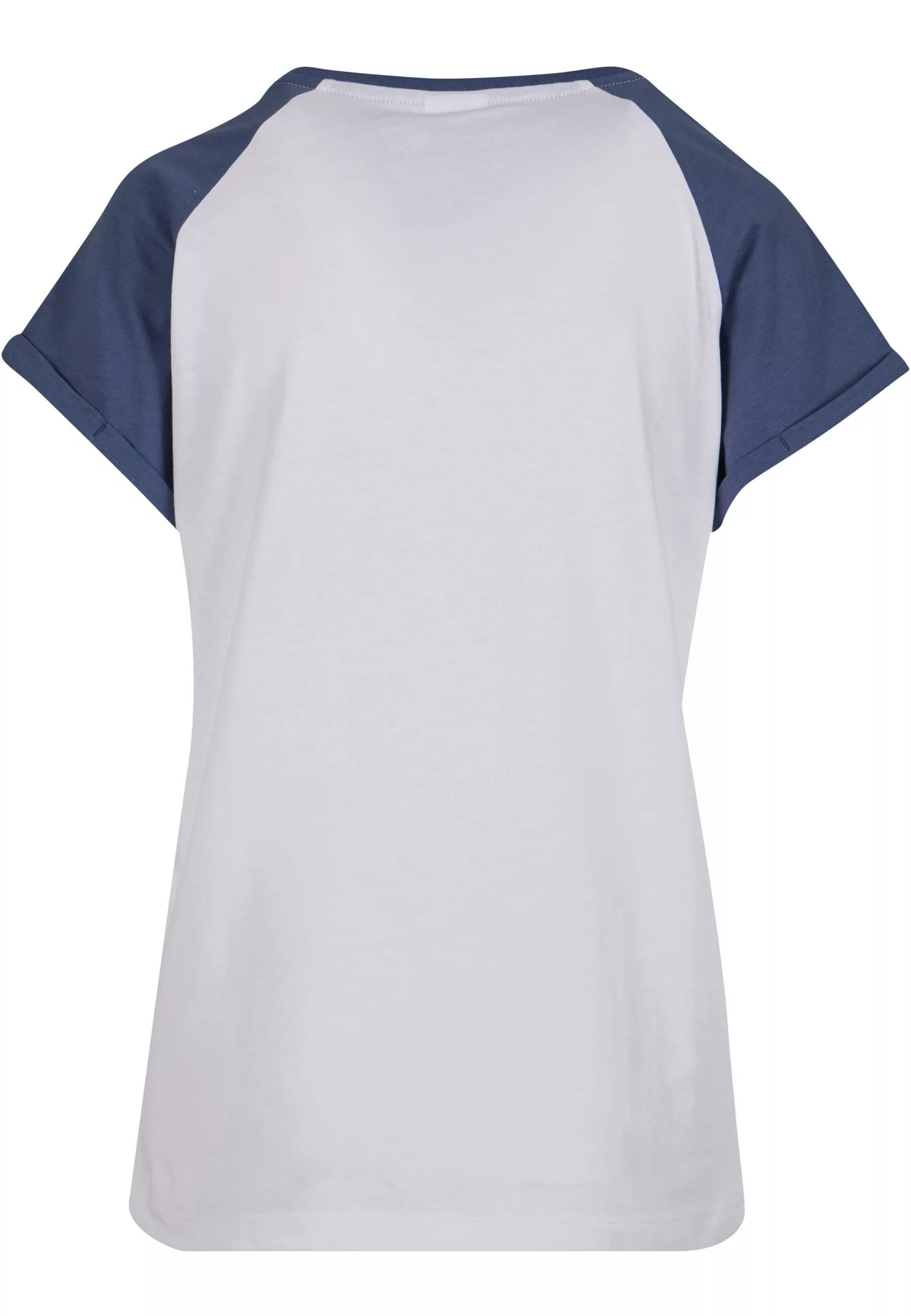 URBAN CLASSICS Kurzarmshirt "Urban Classics Damen Ladies Contrast Raglan Te günstig online kaufen