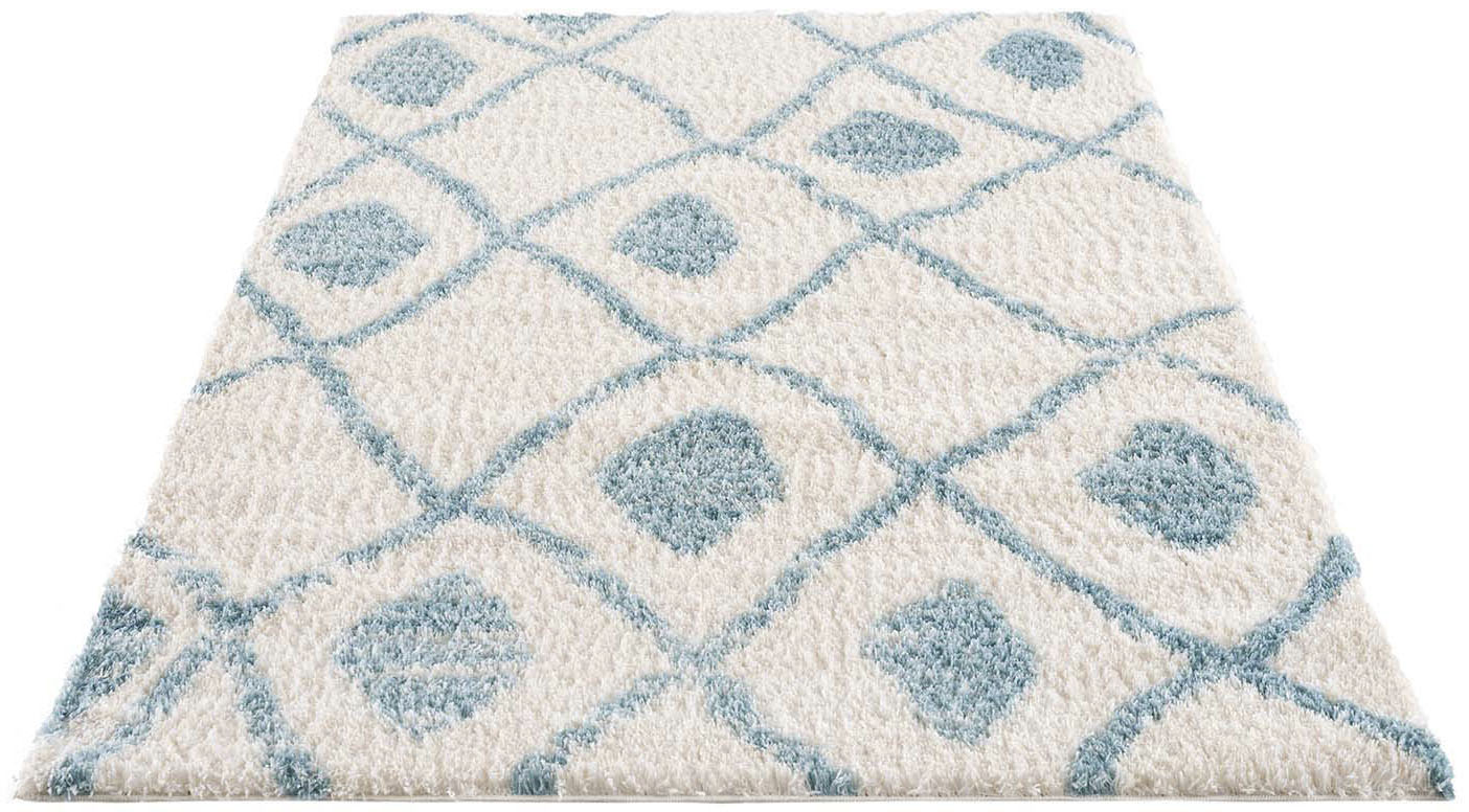 carpet city® Shaggy Pulpy 563 Blau blau-kombi Gr. 160 x 230 günstig online kaufen