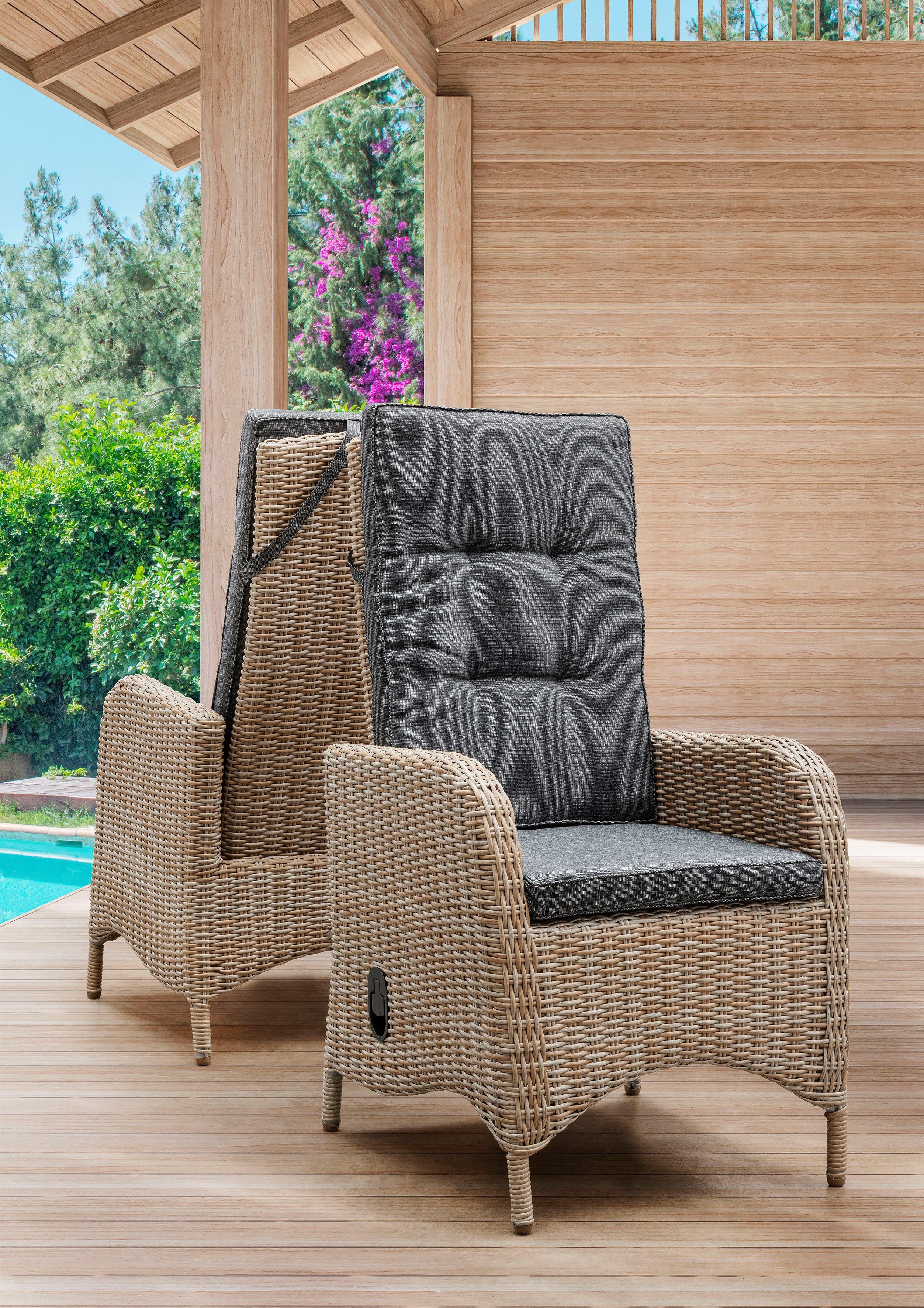 Destiny Gartensessel PALMA (Set, 2-St), Aluminium, günstig online kaufen