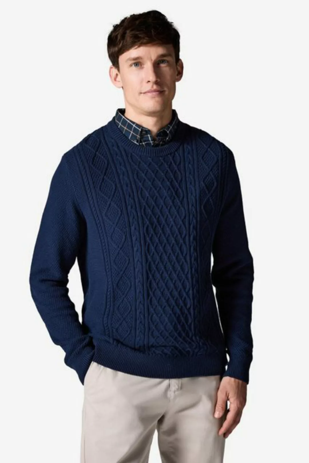 Next 2-in-1-Pullover Oxford-Pullover mit angedeutetem Hemd (1-tlg) günstig online kaufen