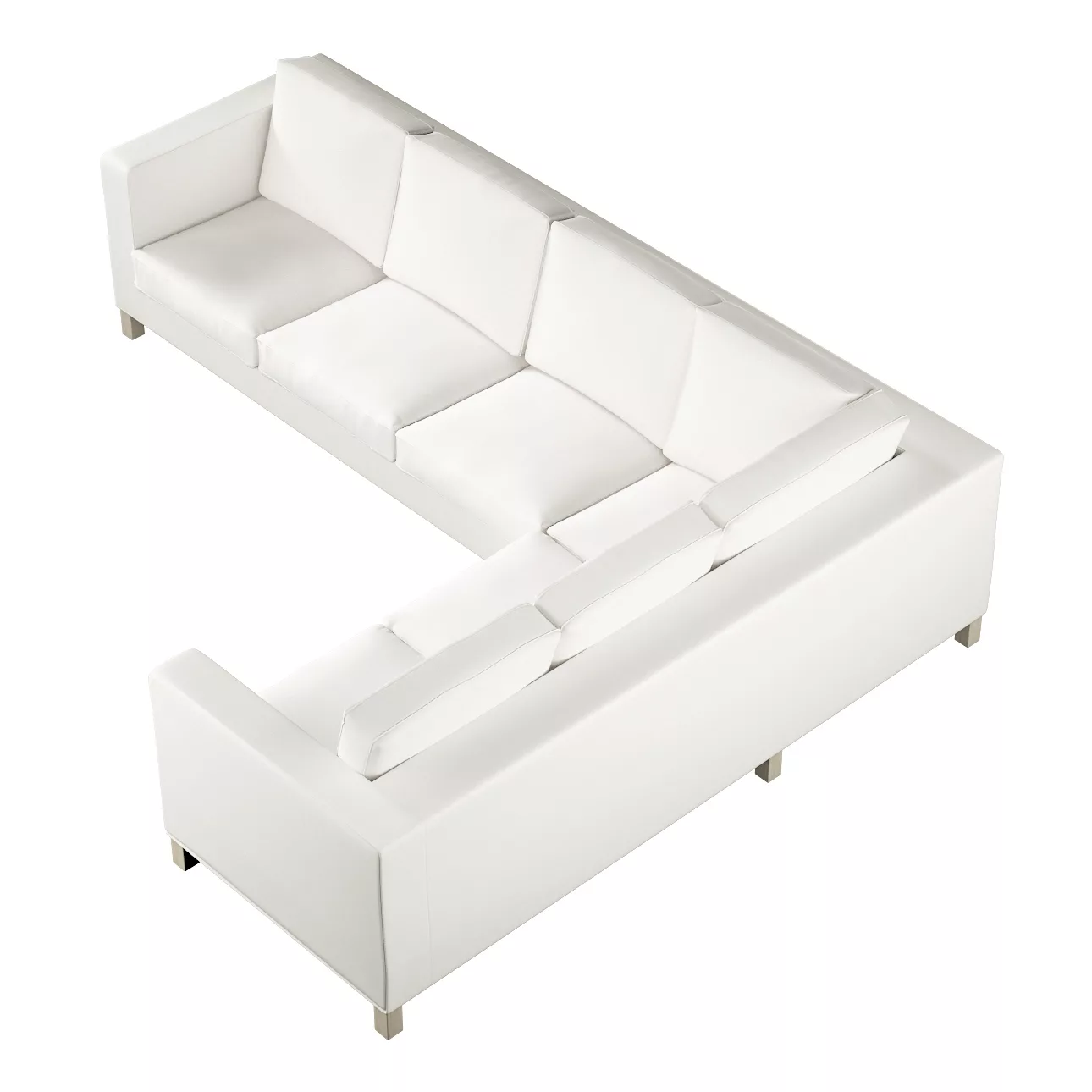 Bezug für Karlanda Sofa Ecke links, weiss, 36cm x 30cm x 50cm, Cotton Panam günstig online kaufen