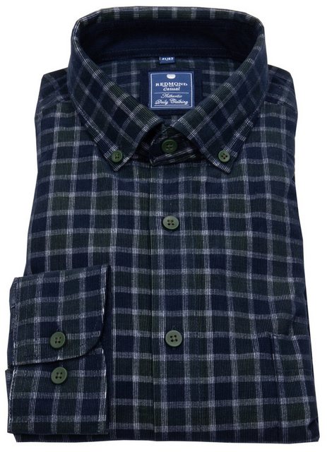 Redmond Karohemd Button-Down-Kragen günstig online kaufen