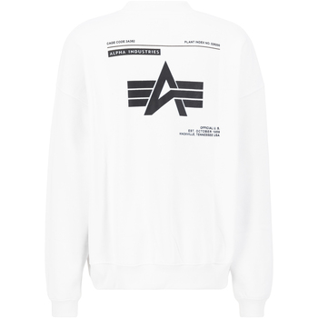 Alpha Industries  Sweatshirt Logo Backprint Sweatshirt - white günstig online kaufen
