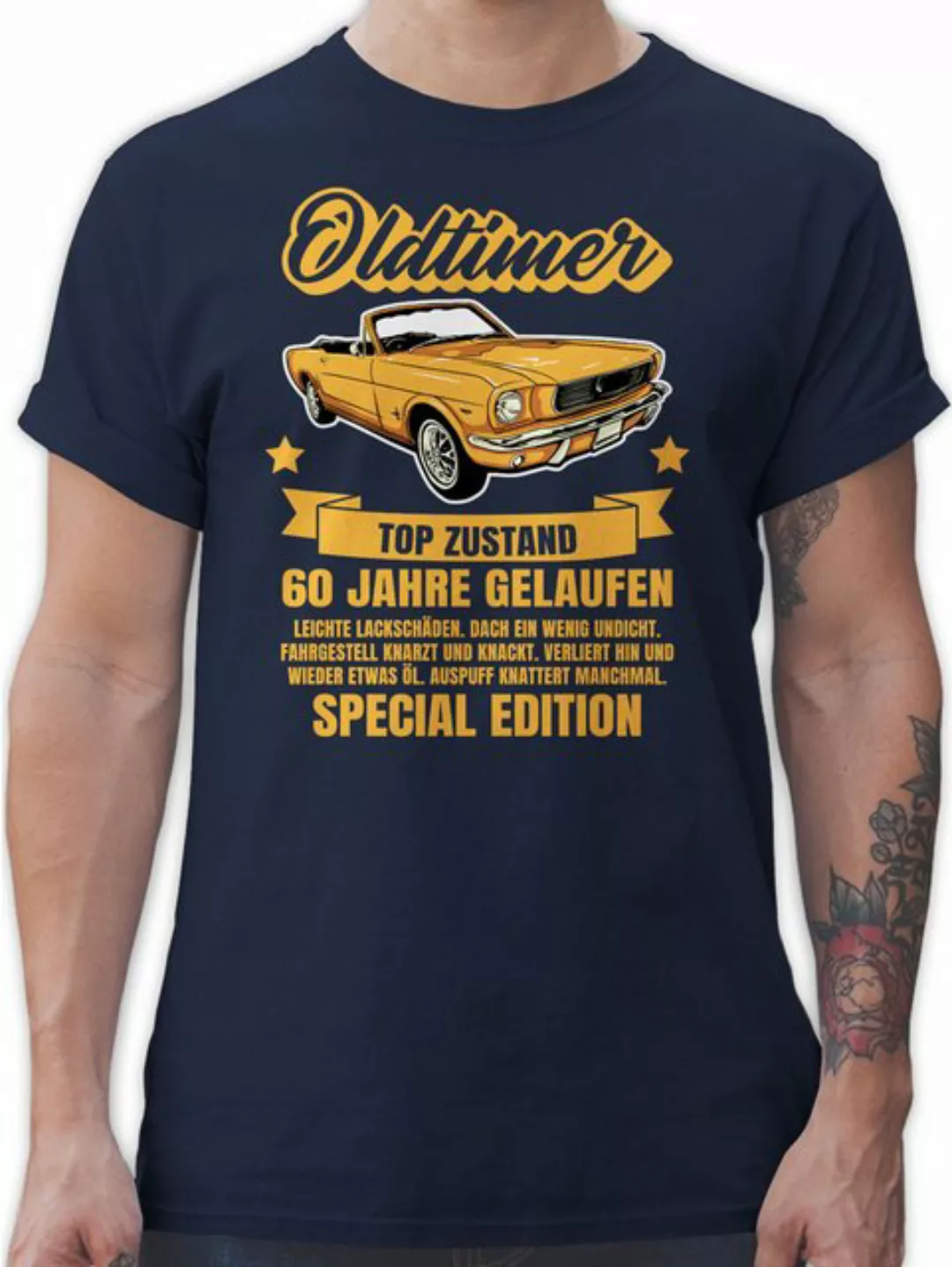 Shirtracer T-Shirt 60 Jahre Oldtimer 60. Geburtstag günstig online kaufen