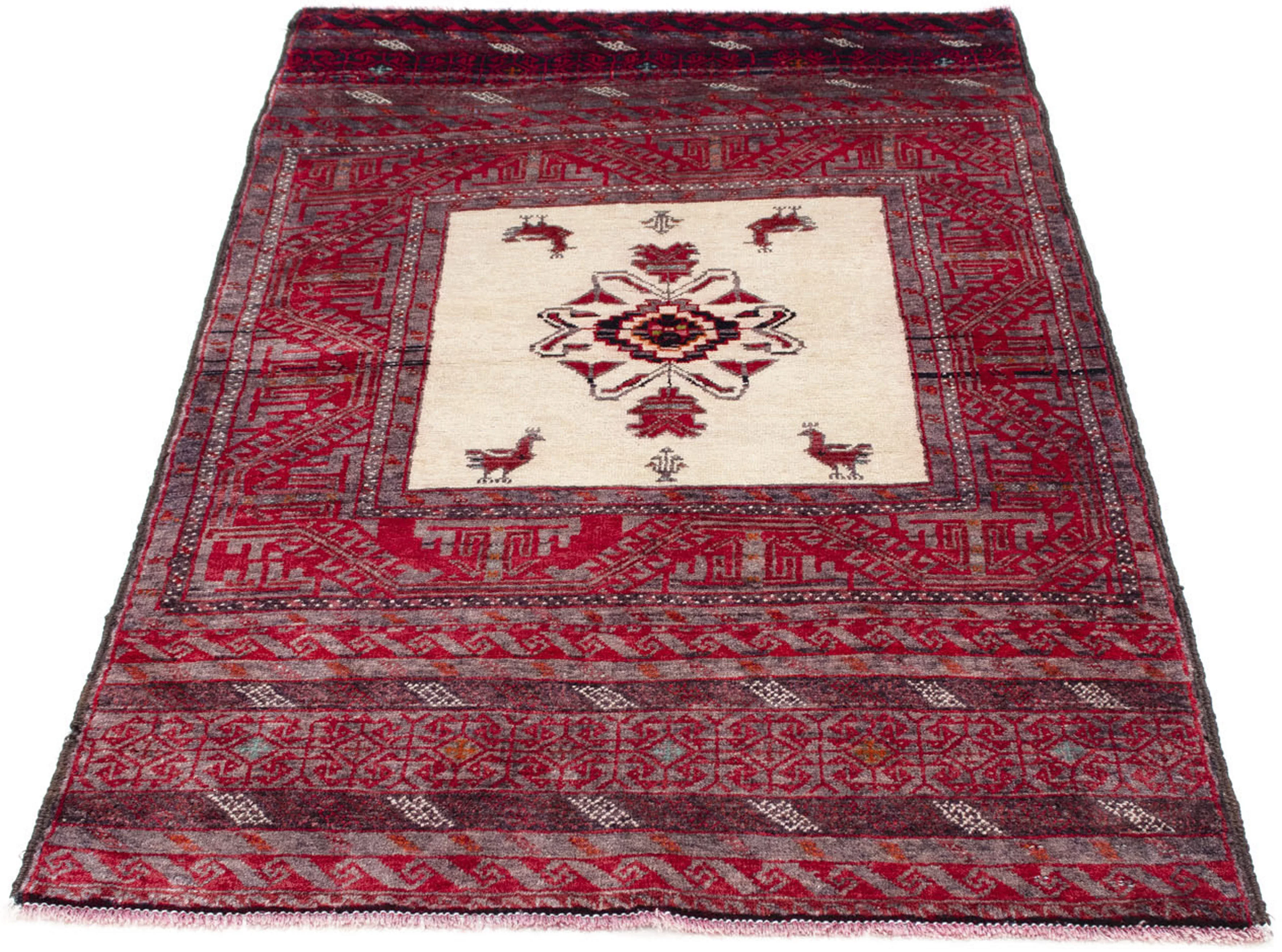 morgenland Orientteppich »Belutsch - 152 x 91 cm - hellrot«, rechteckig, Wo günstig online kaufen