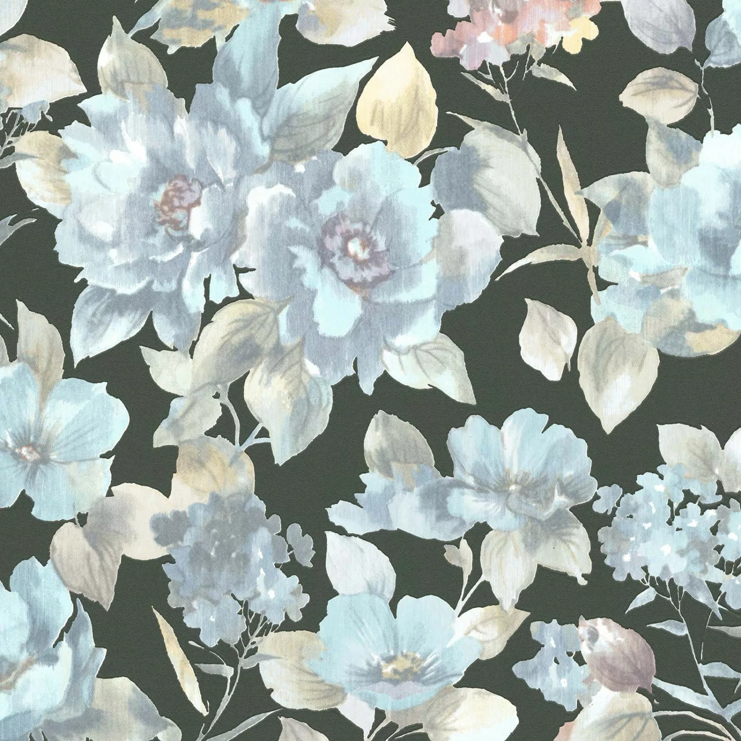 Erismann Vliestapete Charisma Blumen Blau FSC® günstig online kaufen