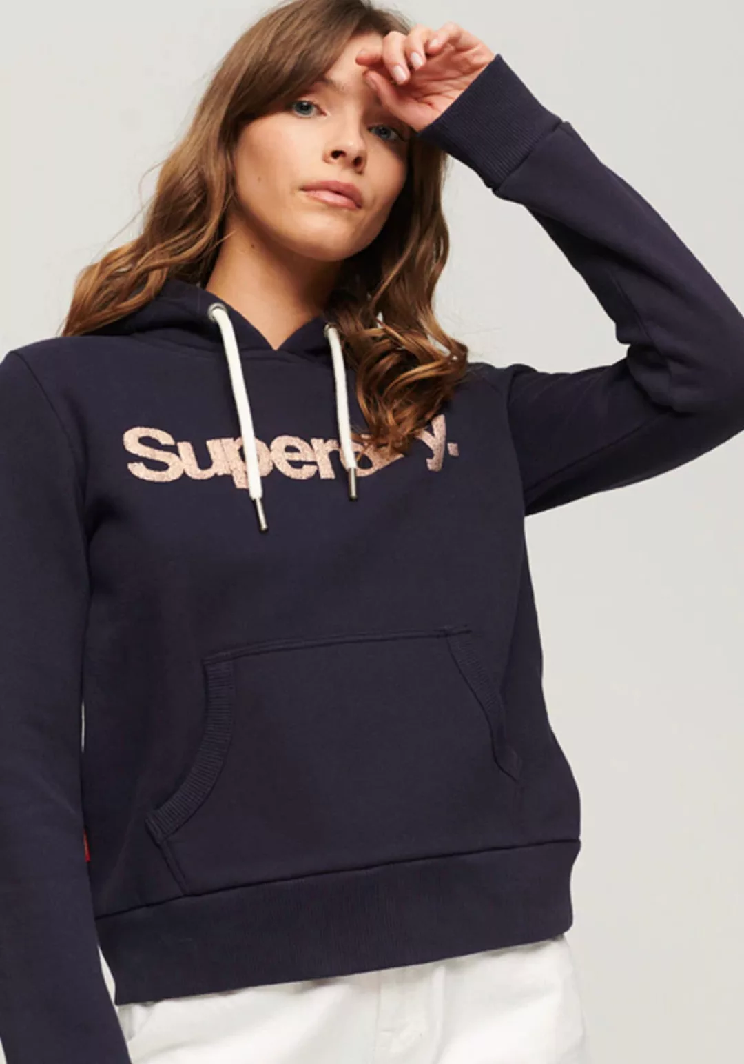 Superdry Kapuzensweatshirt "METALLIC CORE LOGO HOODIE" günstig online kaufen