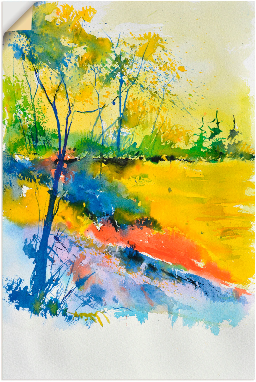 Artland Wandbild »Landschaft im Sonnenlicht«, Wald, (1 St.), als Alubild, O günstig online kaufen
