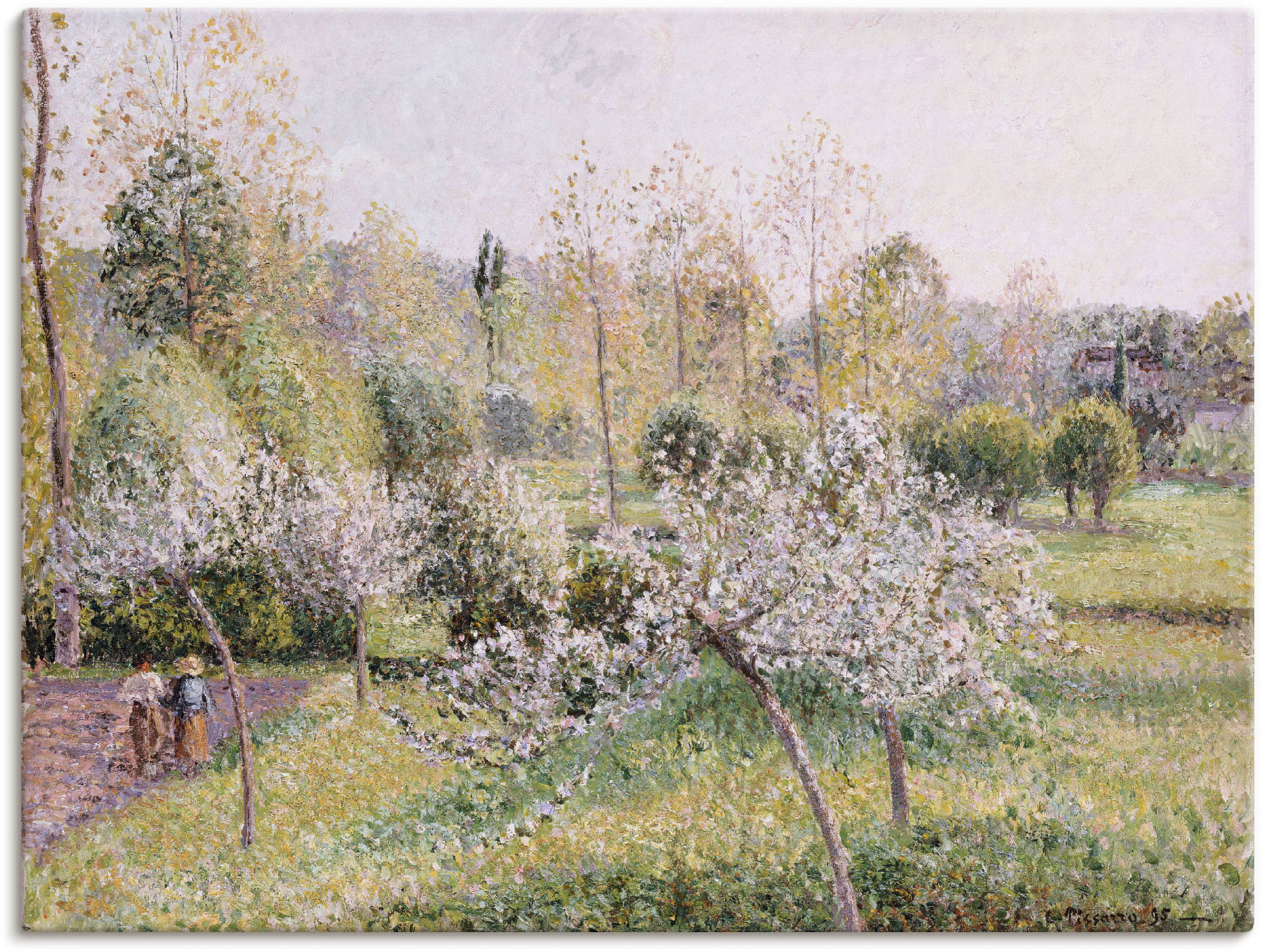 Artland Wandbild "Blühende Apfelbäume in Eragny. 1895", Wiesen & Bäume, (1 günstig online kaufen