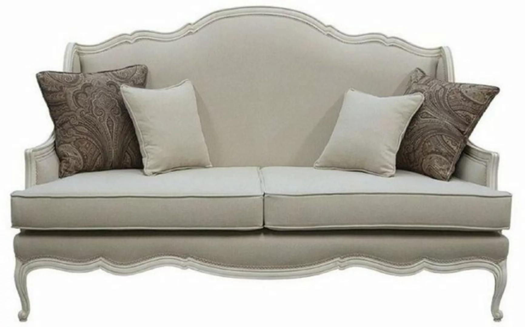 Casa Padrino Sofa Luxus Barock Sofa Grau / Antik Grau 185 x 95 x H. 111 cm günstig online kaufen