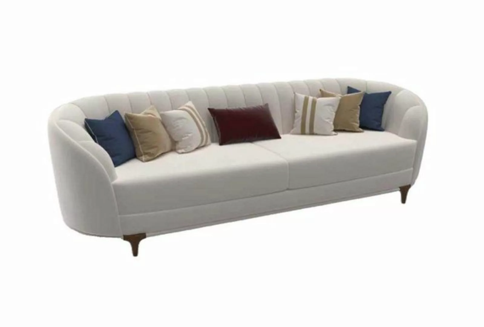 JVmoebel 3-Sitzer Modernes Weiß Sofa im Wohnzimmer Exklusives 3 Sitzer Sofa günstig online kaufen