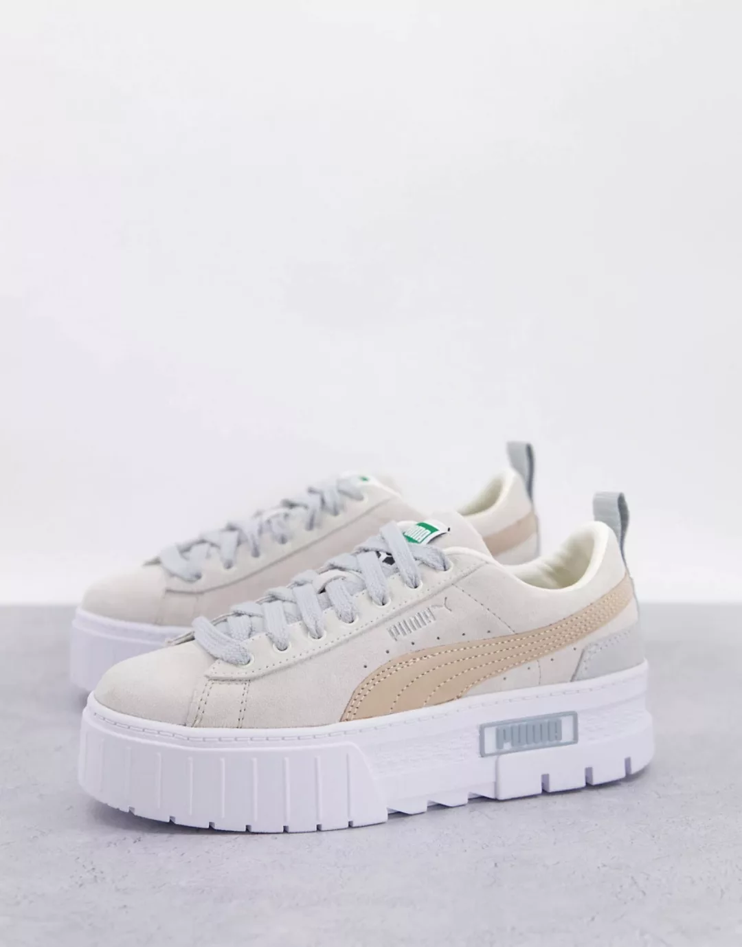 PUMA – Mazye Luxe – Sneaker in Hellbeige-Neutral günstig online kaufen