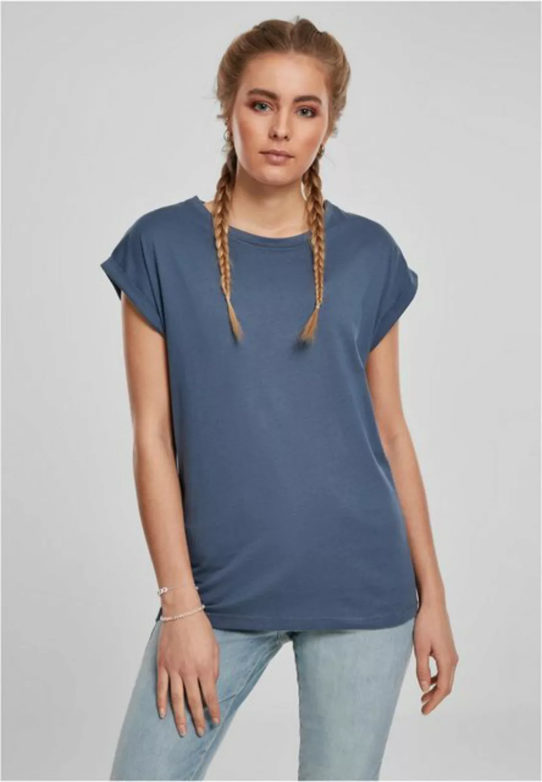 URBAN CLASSICS T-Shirt TB771 - Ladies Extended Shoulder Tee vintageblue 3XL günstig online kaufen
