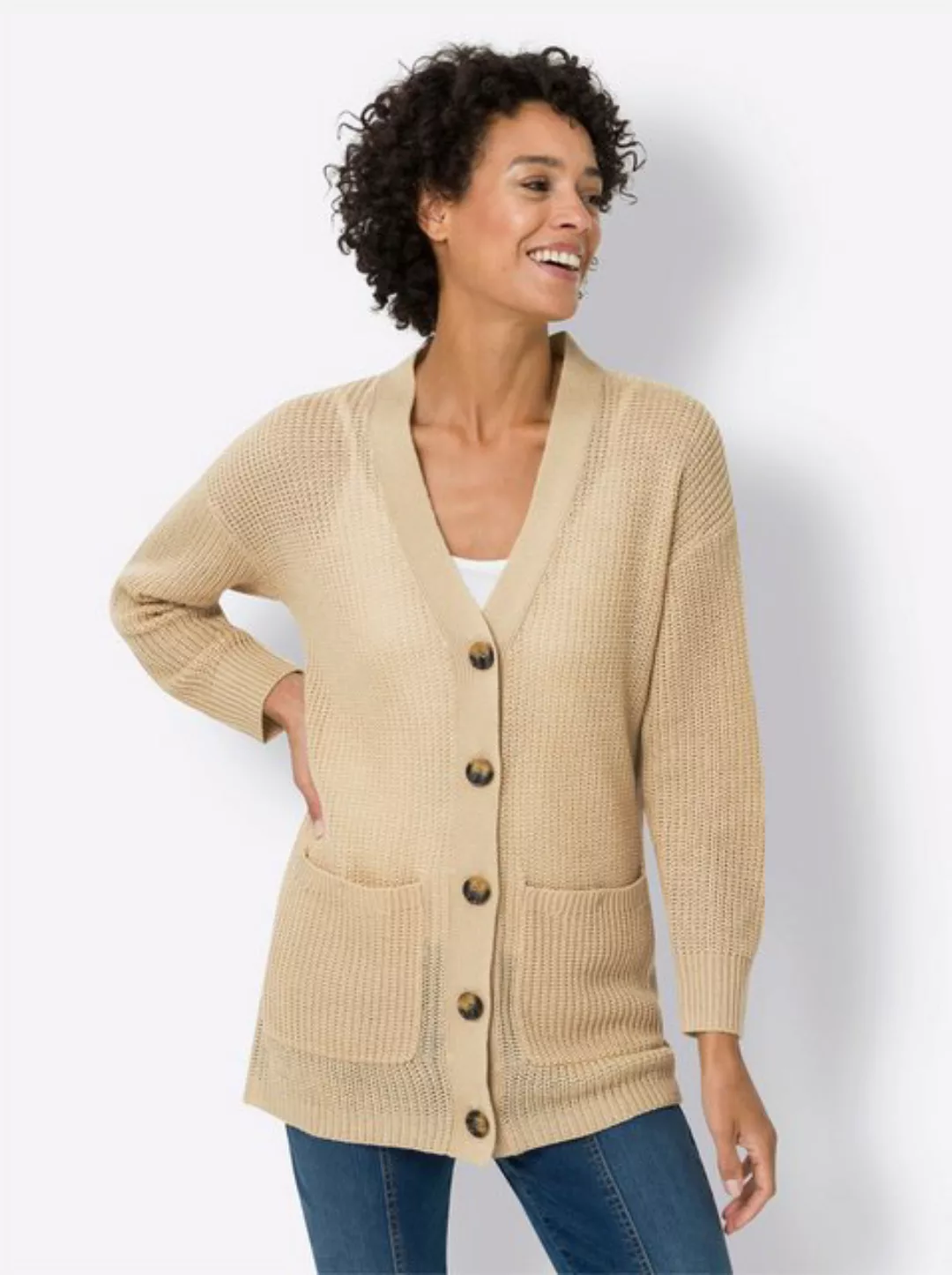 Sieh an! Strickjacke Longstrickjacke günstig online kaufen