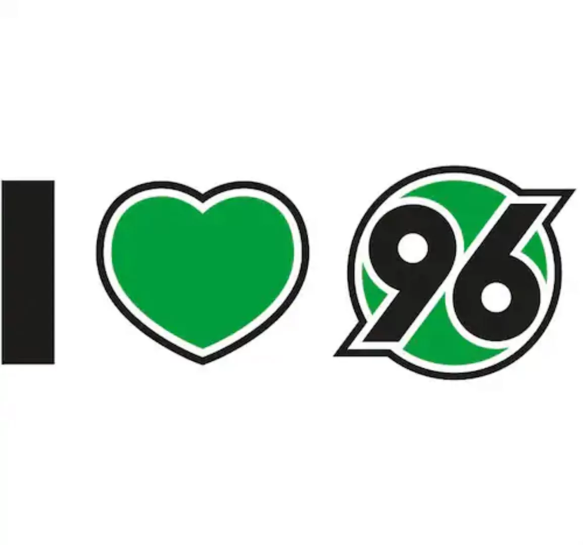 Wall-Art Wandtattoo »Hannover 96 Spruch I love 96«, (1 St.), selbstklebend, günstig online kaufen