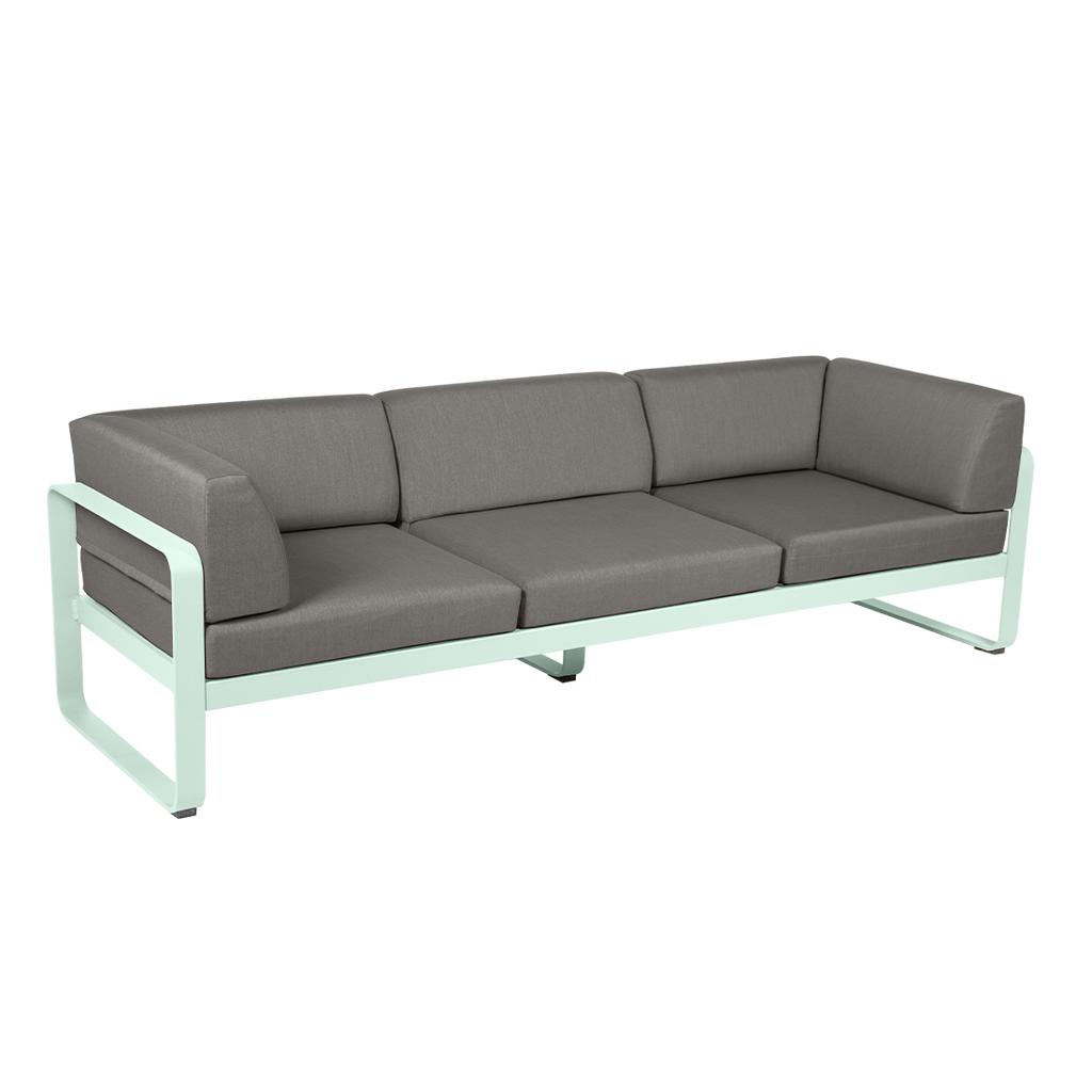 Bellevie 3-Sitzer Club Sofa Outdoor A7 Gletscherminze B8 Taupegrau günstig online kaufen