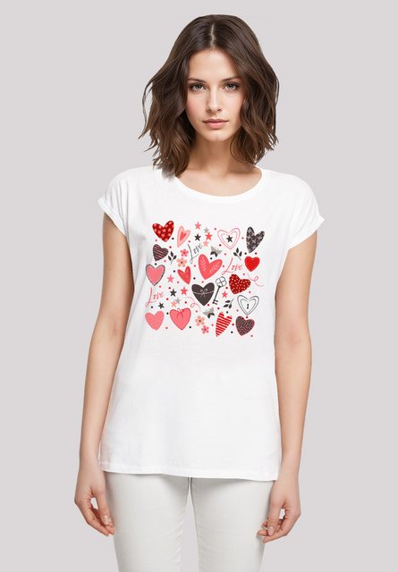 F4NT4STIC T-Shirt "Cute Herzen Variety Valentinstag", Premium Qualität günstig online kaufen