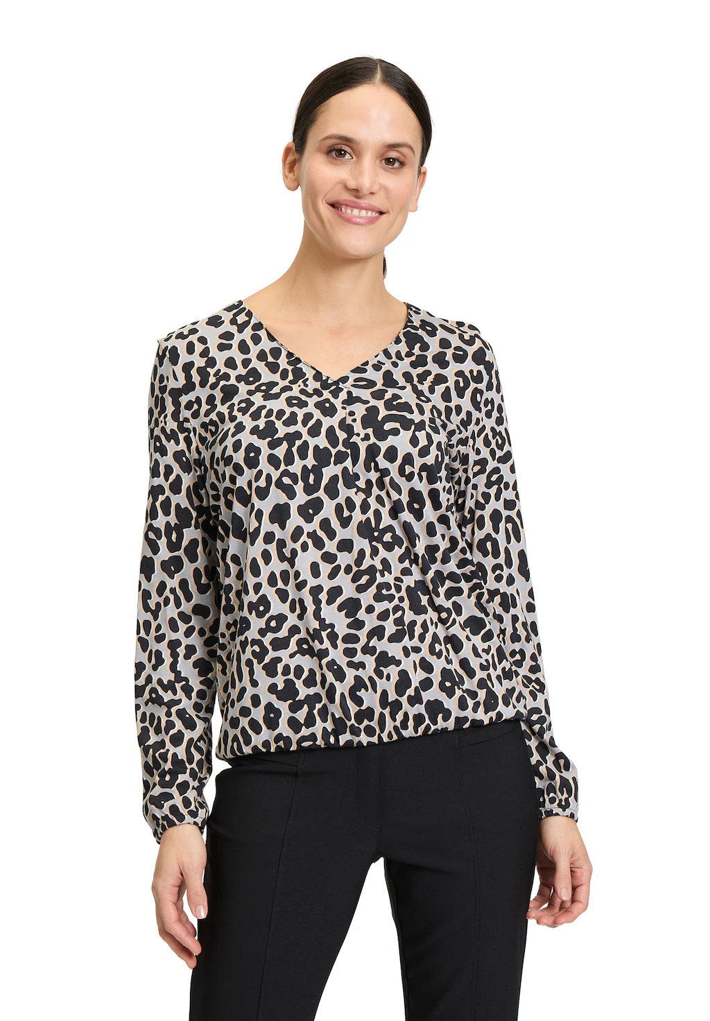 Betty Barclay Kurzarmshirt "Betty Barclay Casual-Shirt mit Gummizug", Muste günstig online kaufen