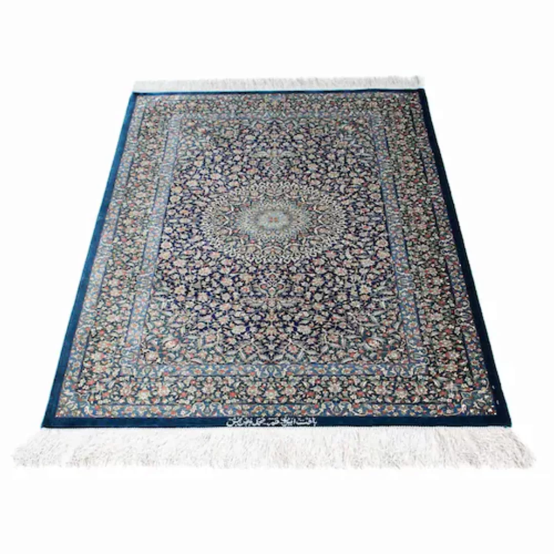 morgenland Orientteppich »Perser - Ghom - 121 x 78 cm - dunkelblau«, rechte günstig online kaufen