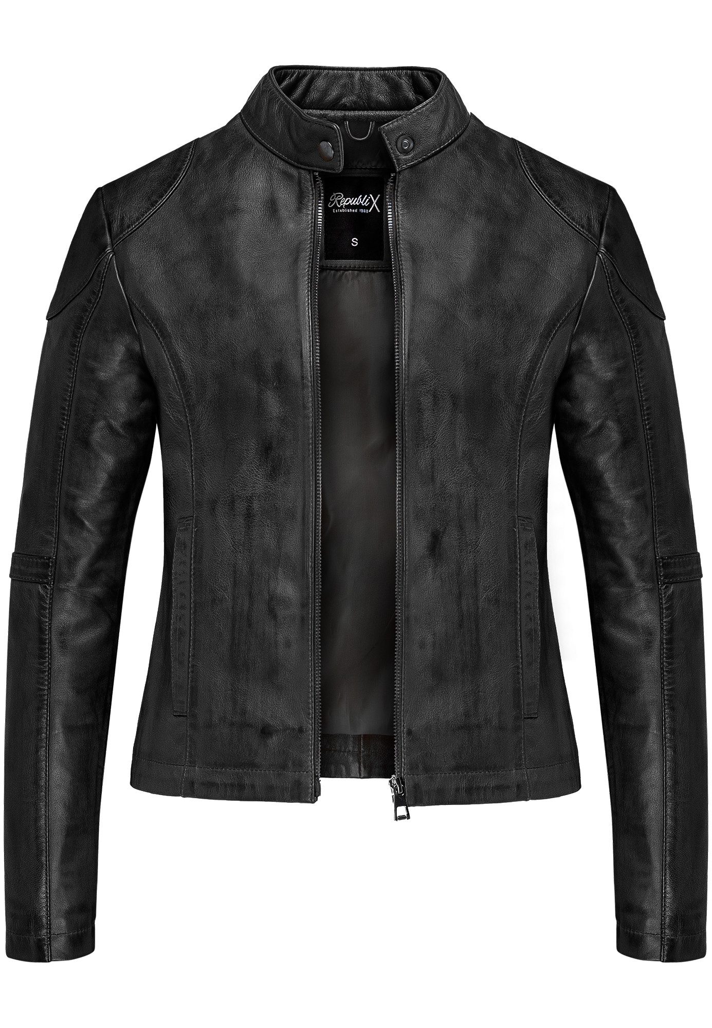 REPUBLIX Lederjacke OPAL Echtleder Damen Biker günstig online kaufen
