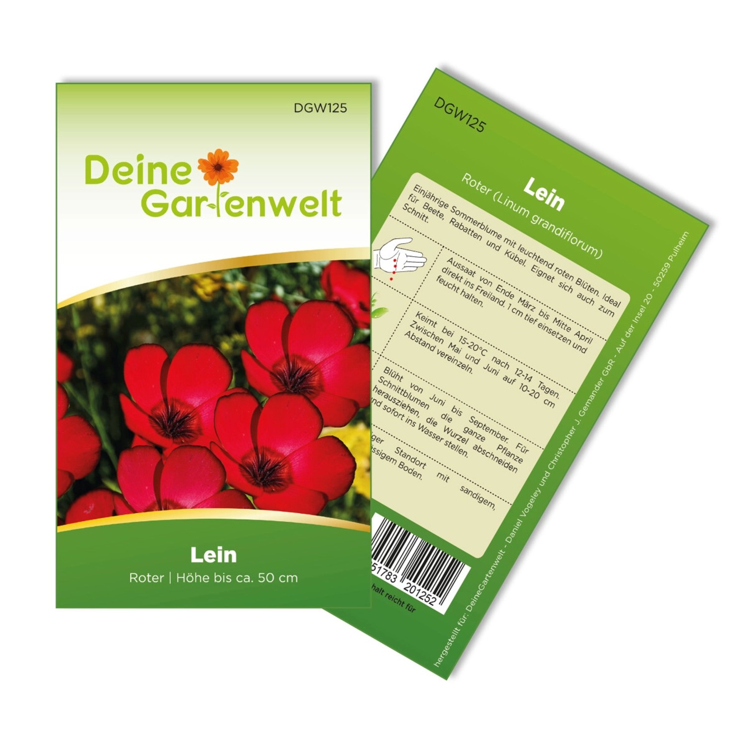 Deine Gartenwelt Lein Rot Samen günstig online kaufen
