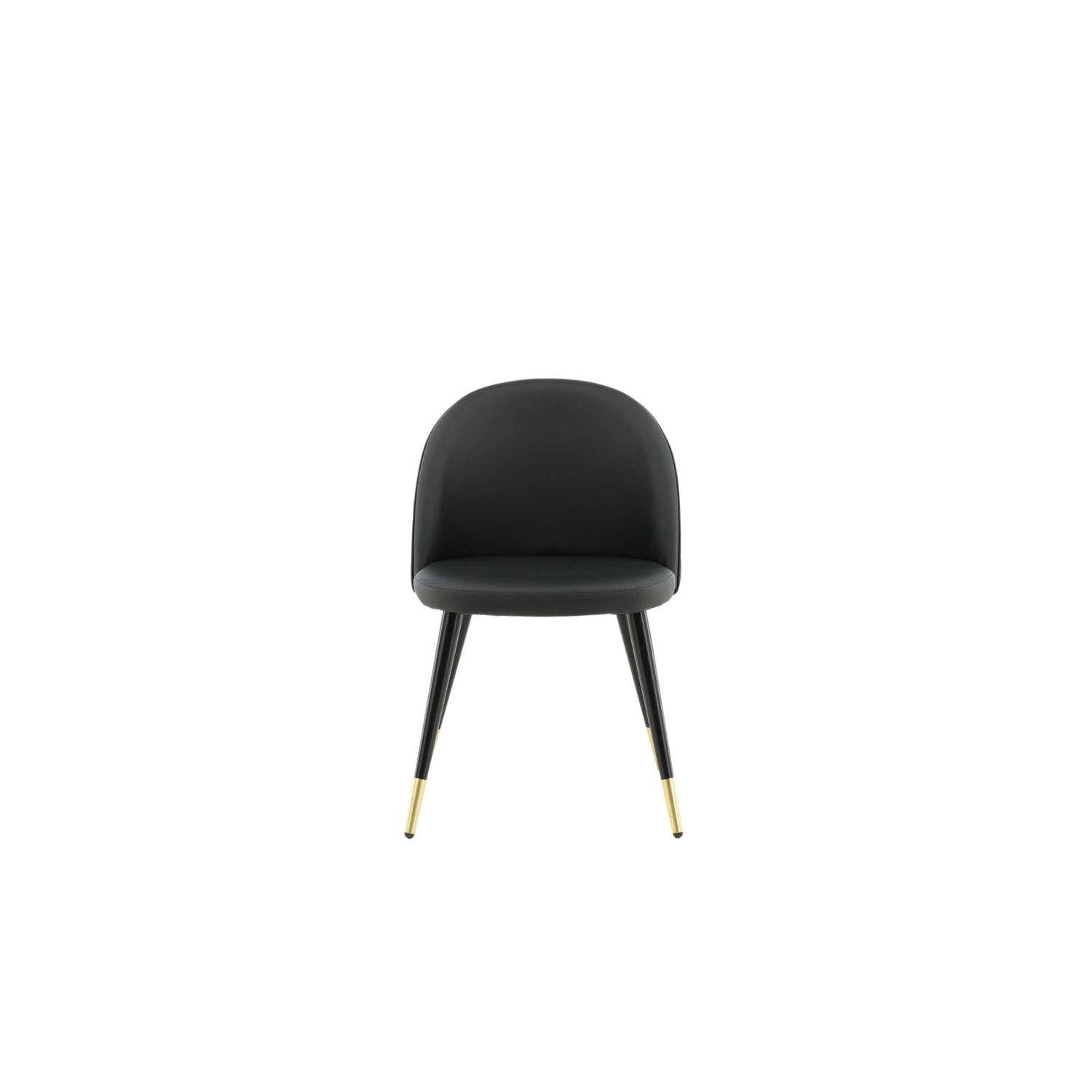 ebuy24 Velvet Esszimmerstuhl PU Kunstleder Schwarz günstig online kaufen