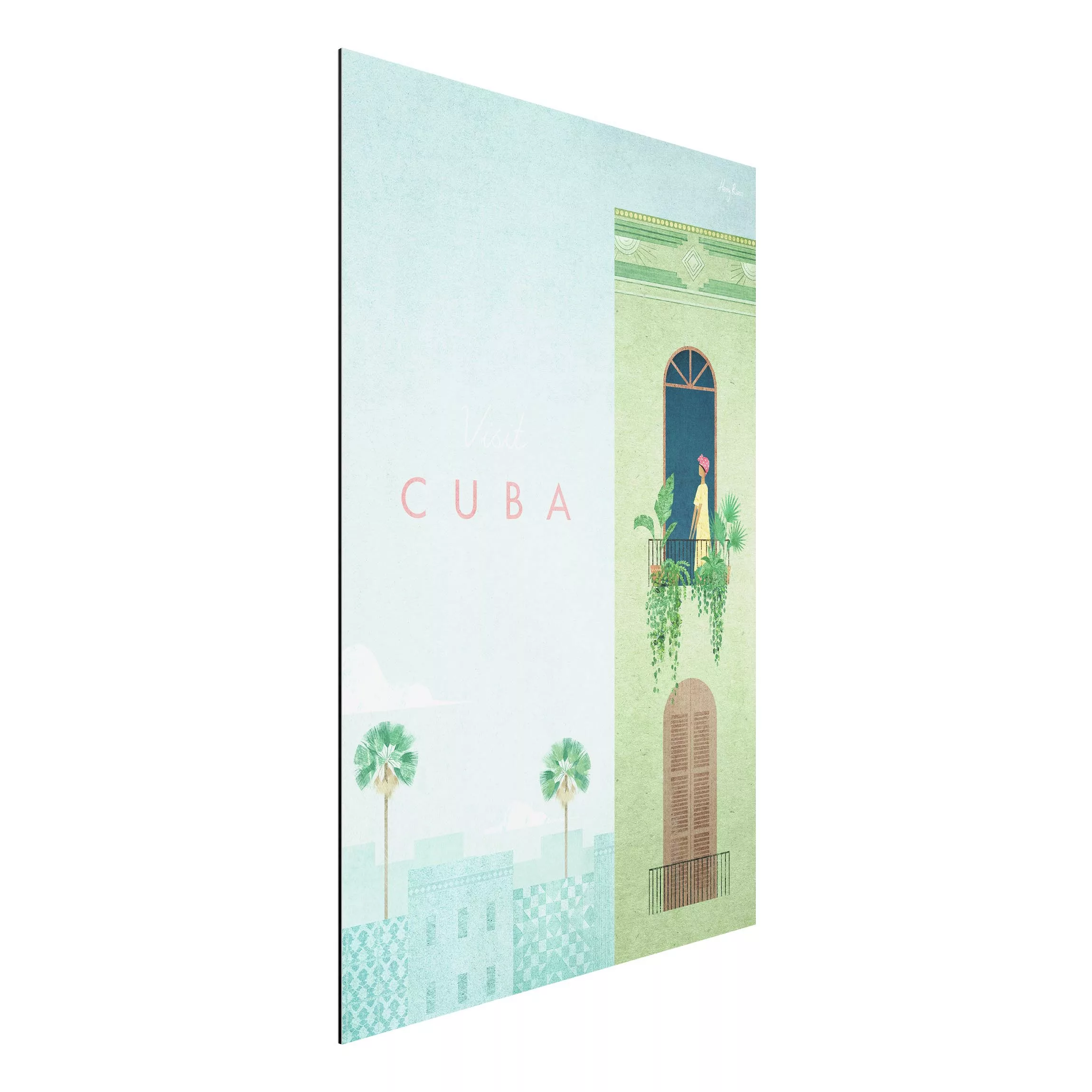 Alu-Dibond Bild Reiseposter - Cuba günstig online kaufen