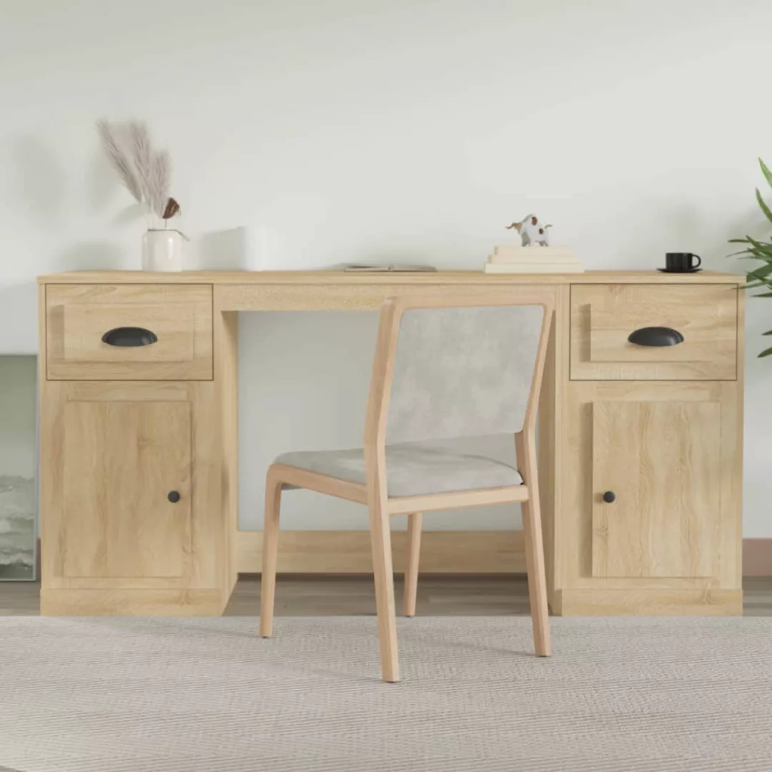 Vidaxl Schreibtisch Mit Stauraum Sonoma-eiche Holzwerkstoff günstig online kaufen