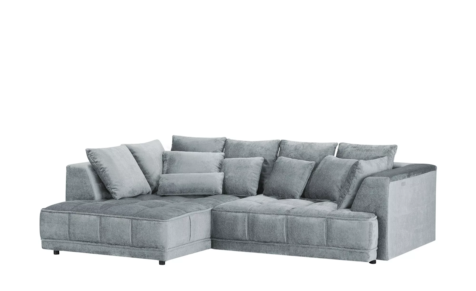 switch Ecksofa aus Samt Tiga ¦ grau ¦ Maße (cm): B: 285 H: 88 T: 205 Polste günstig online kaufen