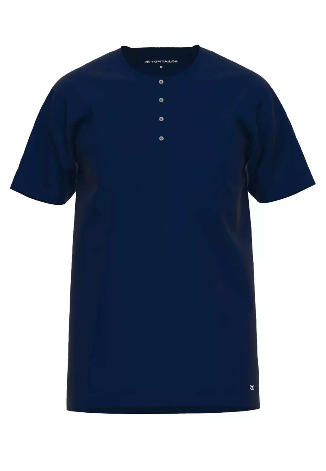 TOM TAILOR T-Shirt Cansas mit Knopfleiste vorn günstig online kaufen