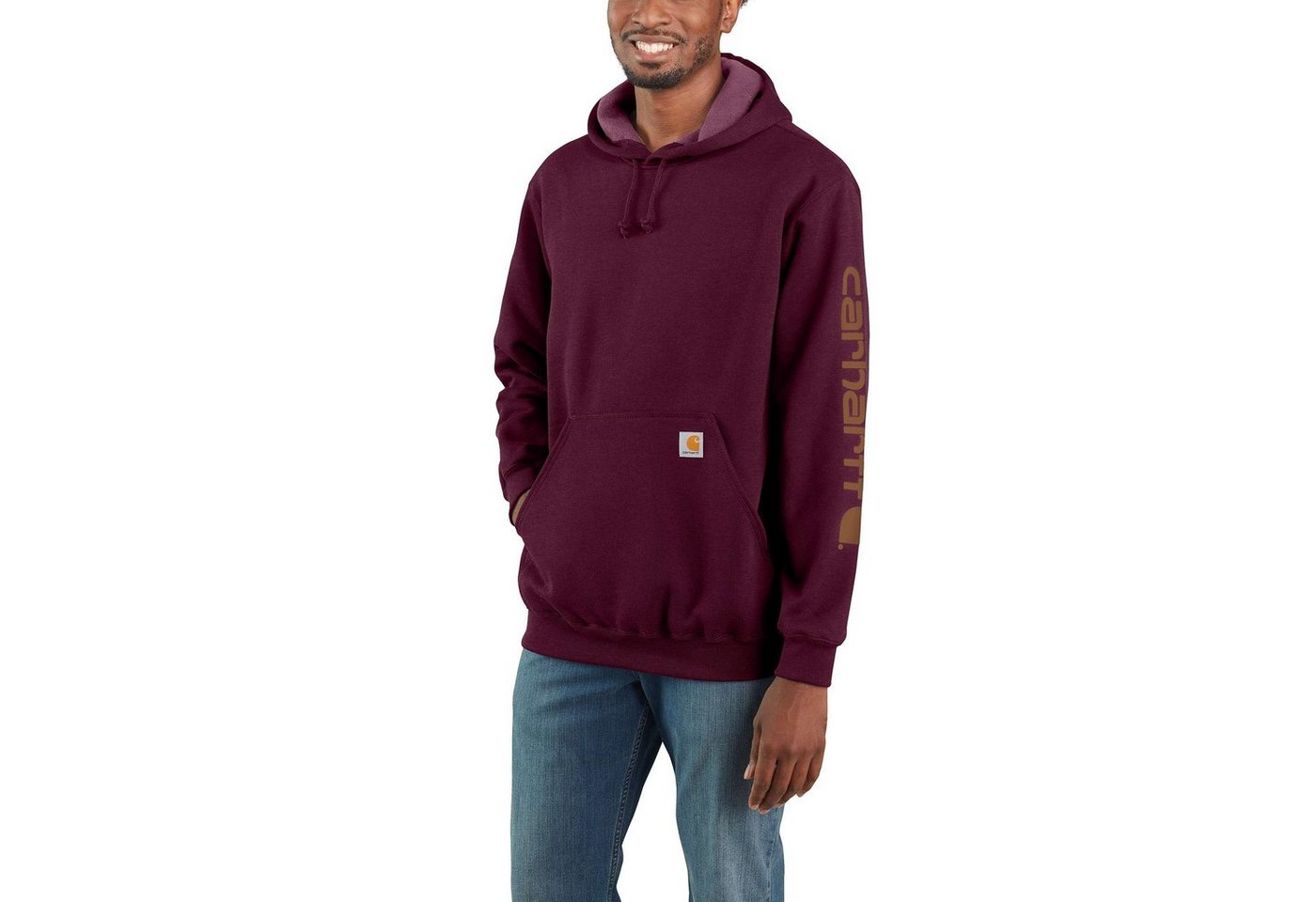 Carhartt Kapuzenpullover Carhartt SLEEVE LOGO HOODED SWEATSHIRT K288 (1-tlg günstig online kaufen