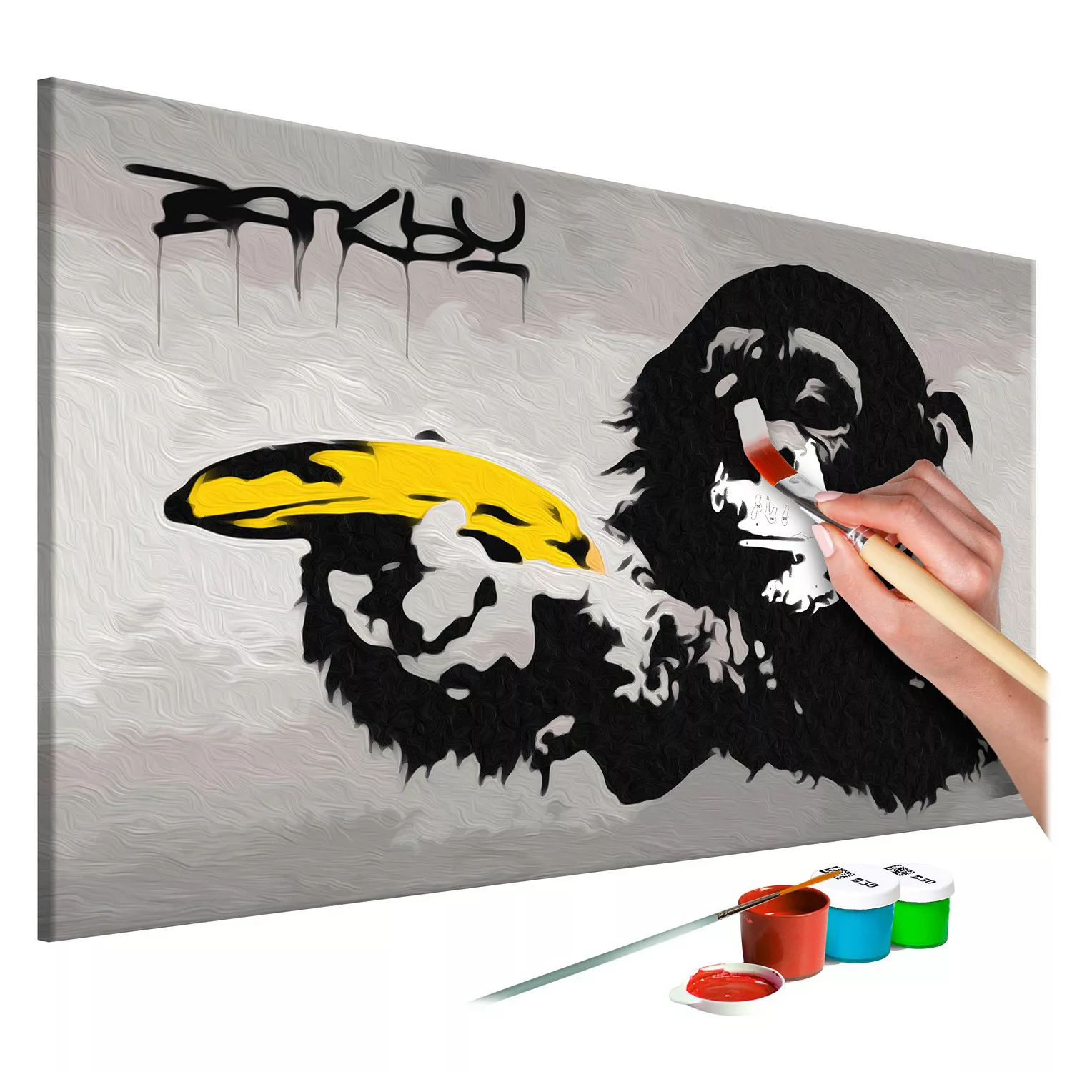 home24 Malen nach Zahlen - Affe (Banksy) günstig online kaufen